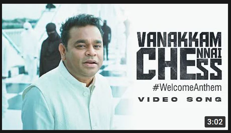 Vannakam Chennai -  Chess Olympiad 2022 Theme Cover