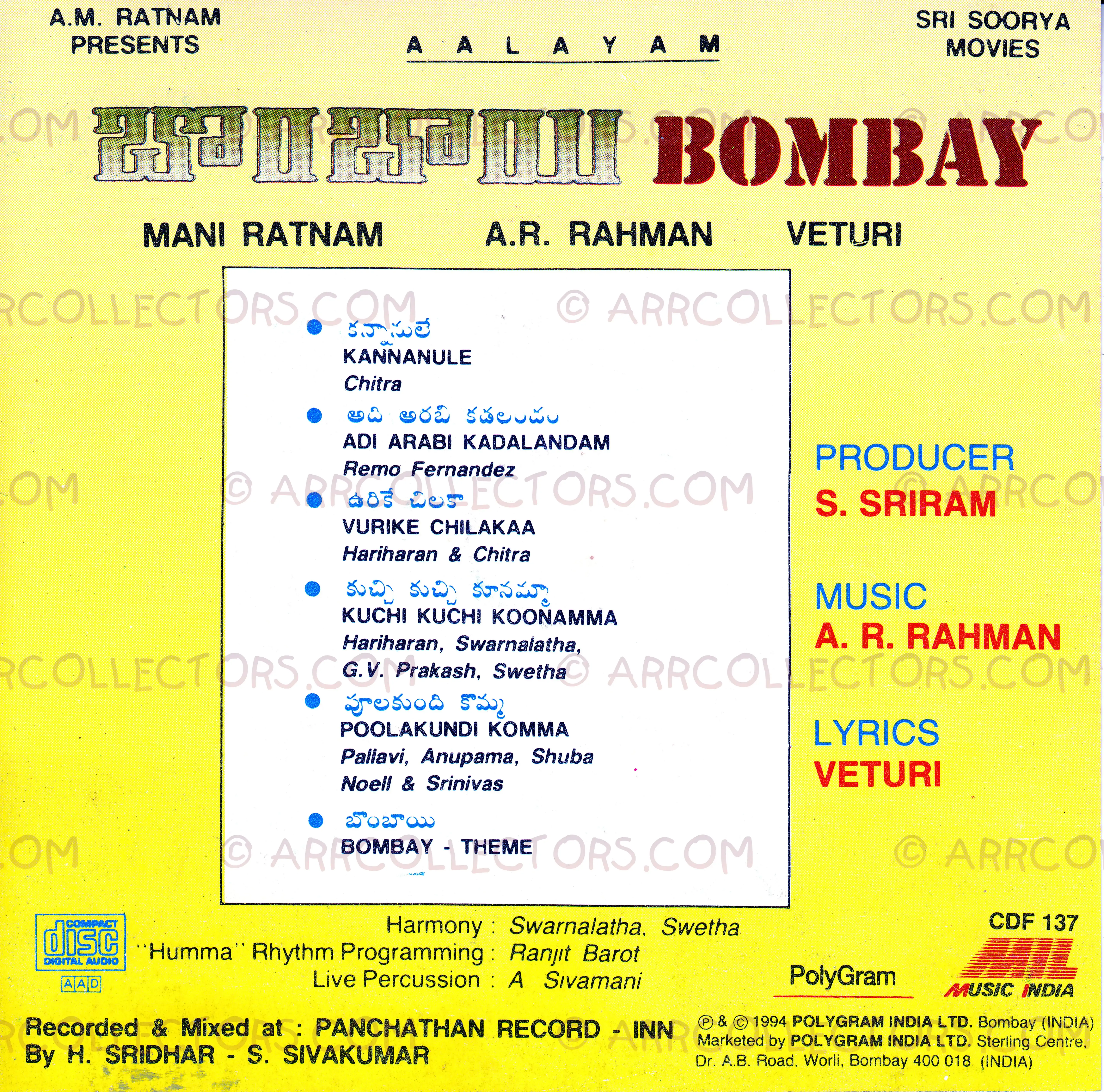 Bombay Cover
