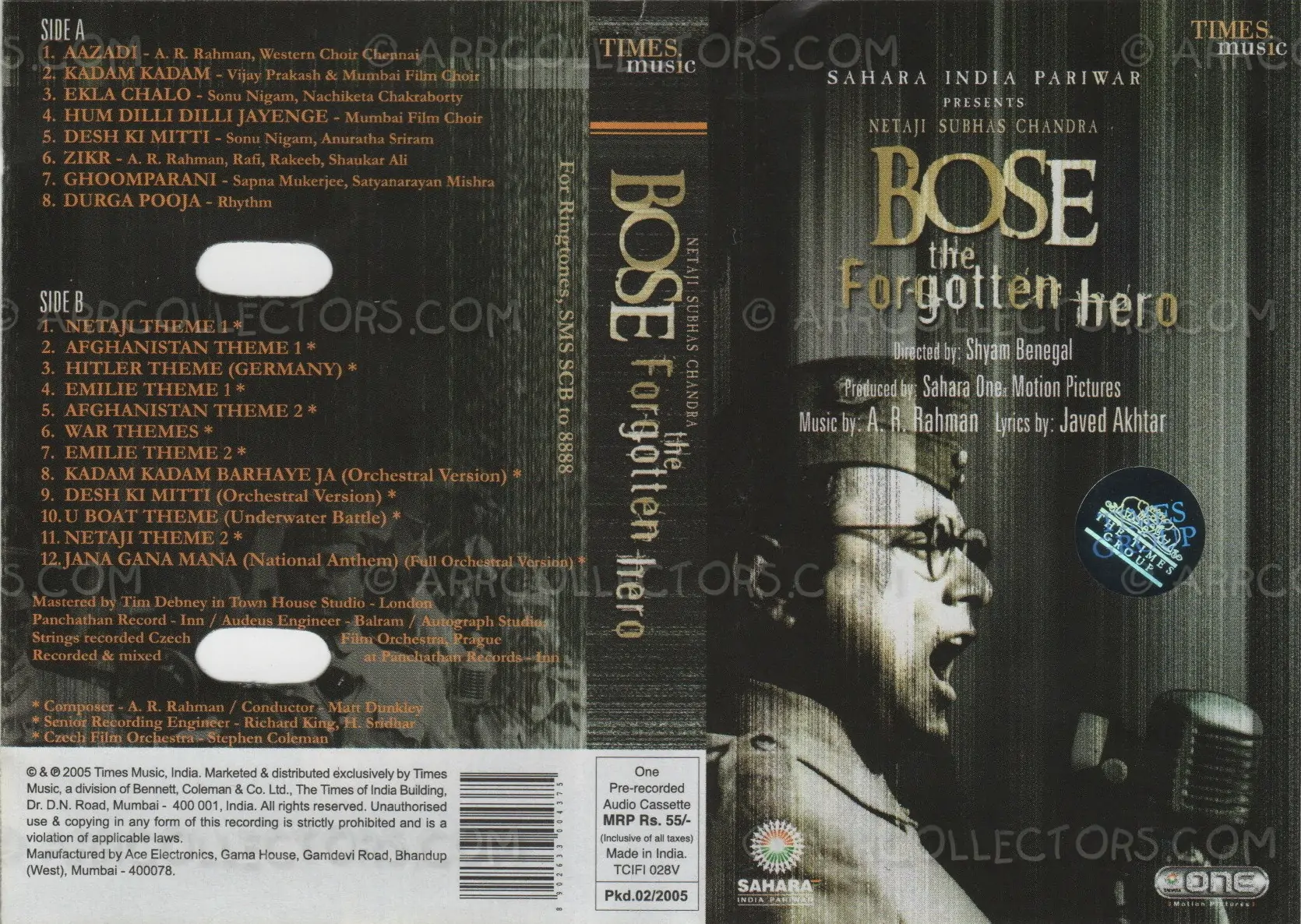 Netaji Subhas Chandra Bose - The Forgotten Hero Cover